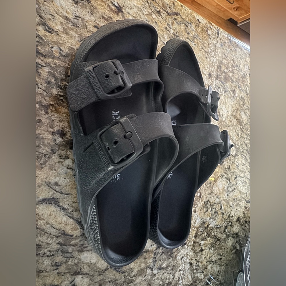 Birkenstock Black size 36 US women’s 5-5.5 rubber Sandals used great shape